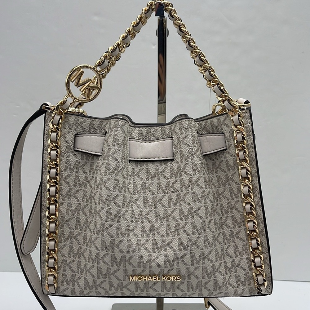 Michael Kors MINA Sm MINI Belted Chain Shoulder Crossbody Bag
Light Cream Multi - Picture 11 of 16